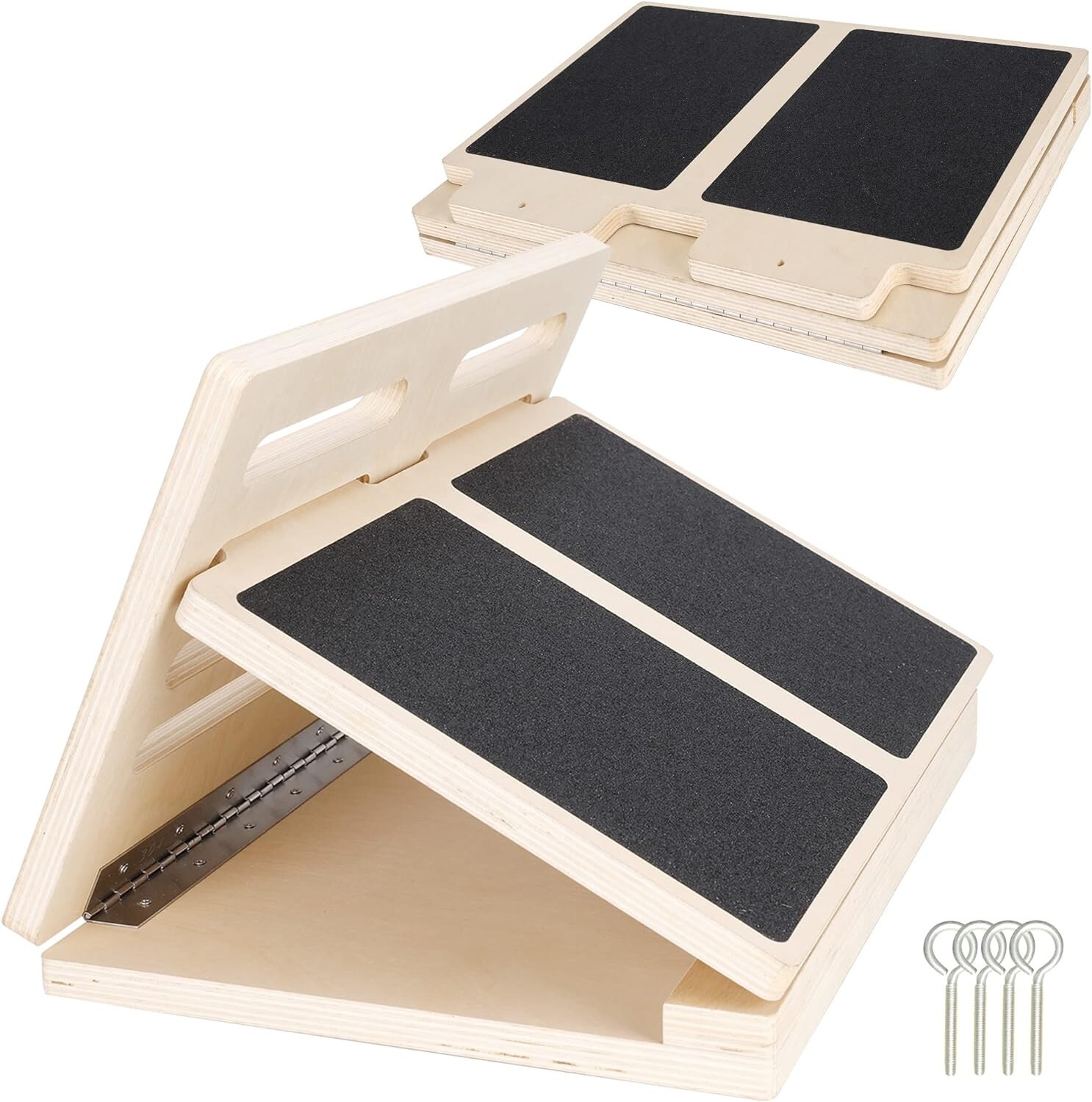 Tablero inclinado de madera profesional, tablero de equilibrio elástico de inclinación ajustable, LEER