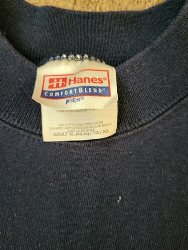 Sudadera de teatro comunitario chino 1999 It's A Wonderful talla real XL azul de colección - Imagen 3 de 4