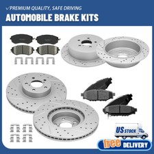 Front Rear Brake Rotorsceramic Pads Kit Set For Subaru Legacy Impreza Forester