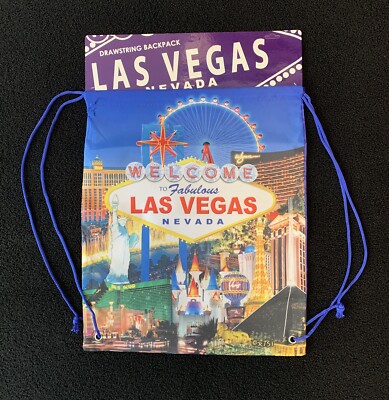 Rucksack Design '' Las Vegas Strip '' - perfekt für Unterwegs, Farbe blau, Neu