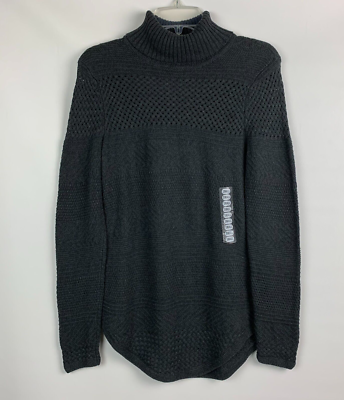 Eight Eight Eight Sweater Gray Design Turtleneck Pullover