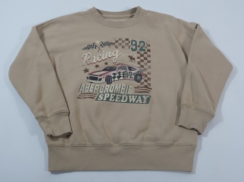 Abercrombie Kids Race Car Speedway Graphic Sweatshirt Size 9/10