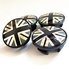 4X Grey Union Jack Flag Wheel Hub Centre Caps 54Mm for Mini Jcw R50 R52 R53 R56 (For: Mini)