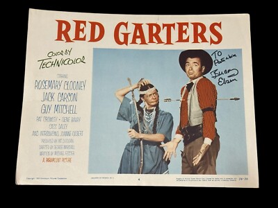 Buddy Ebsen Red Garters Signed Autograph 11x14 Original Lobby Card Photo