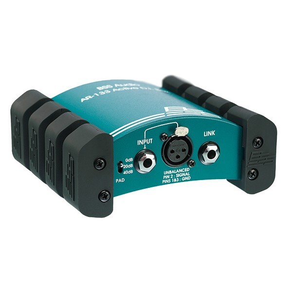 Boîtier de direct BSS AR-133 DI Box AR133 actif avec atténuateur commutable