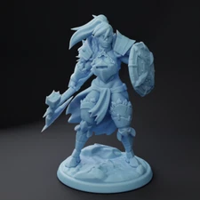 Ankh, the Orc Forge Cleric Fantasy Miniature DnD Tabletop RPGs Twin Goddess