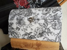Medium Trinkets/ Container, Trunk Look Inspired Container. 12" X 7.2" Dept 4.4".