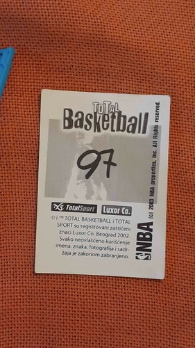 RARE 2002 2003 Total Basketball NBA 02 03 Luxor PICK ANY STICKER - Picture 181 of 251