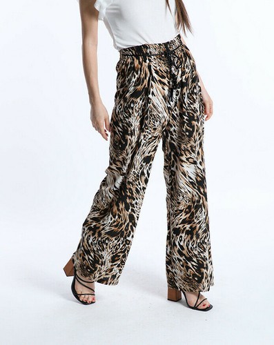 Pantaloni Donna con cintura fantasia animalier | eBay