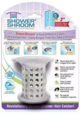 ShowerShroom® (Gray) 2" Revolutionary Hair Catcher for Shower Drain by TubShroom - Image 1 of 4