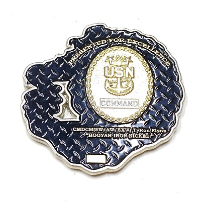 USN Command CMDCM Tyron Flynn Challenge Coin