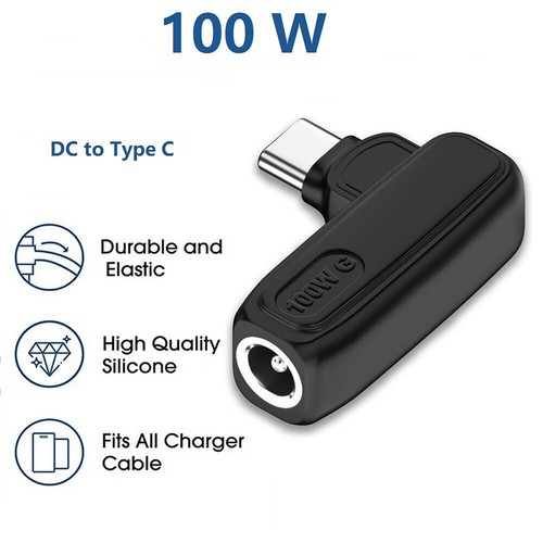 1 PC 100W PD USB C to DC 5.5x2.1mm Adapter Type C Power Charger Converter - Zdjęcie 11 z 12