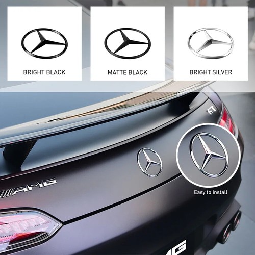 For Mercedes Benz C-class C320 C240 C32 AMG W203 Car Rear Trunk Badge Sticker - Picture 20 of 25