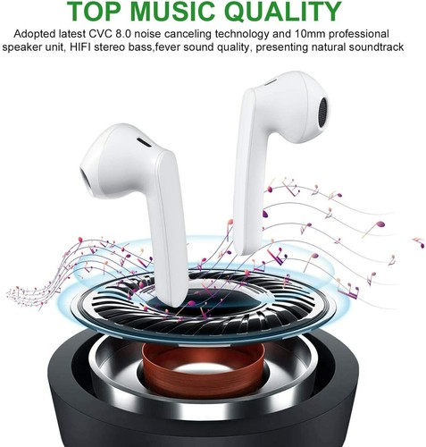 Wireless Earbuds, ssouwao Bluetooth 5.0 Headphones, IPX7 Waterproof Bluetooth Ea - Picture 7 of 7