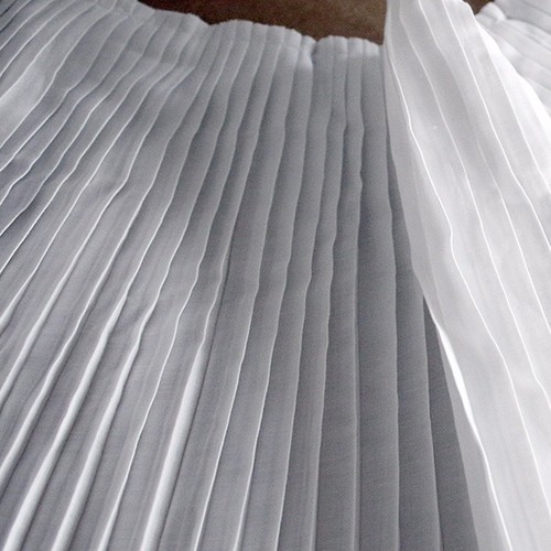 White Wide Ruffle Pleated Trimming Ribbon Clothes DIY Craft Fringe 18.5cm 1 Yard - Picture 7 of 12