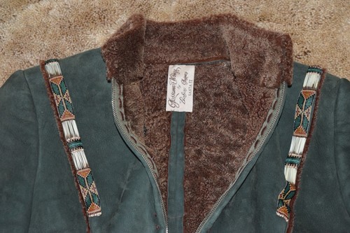 Woman’s Beaded Suede Southwestern Jacket Gossamer Wings Barbara Grimes Santa Fe - Picture 24 of 24