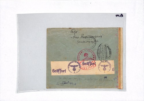 CROATIA WW2 Cover *Daruvar* Registered 1943 DOUBLE CENSOR Germany Munich RC44 - Picture 8 of 8