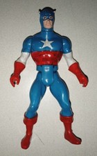 Vintage 1984 Mattel Marvel Comics Captain America Secret Wars Figure, 4.5", Used