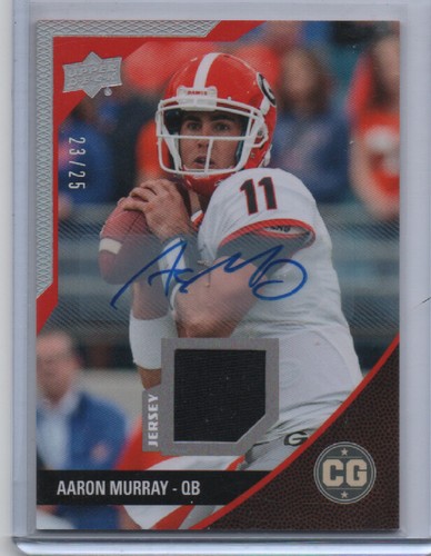 2014 UD Conference Greats Jersey Autographs Aaron Murray 23/25 #40 BULLDOGS