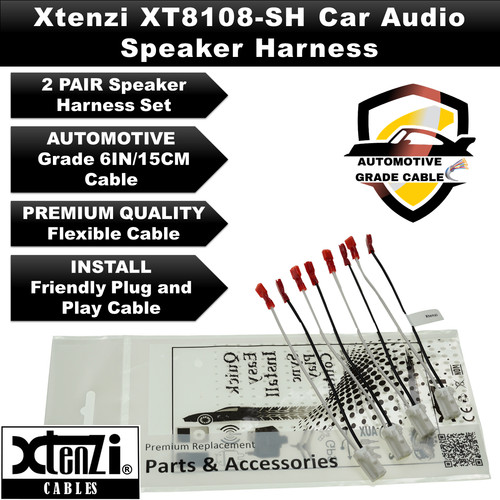 Xtenzi 2 Pair Car Audio Speaker Harness Set for Toyota 2002-2004 Vehicles - Picture 2 of 9