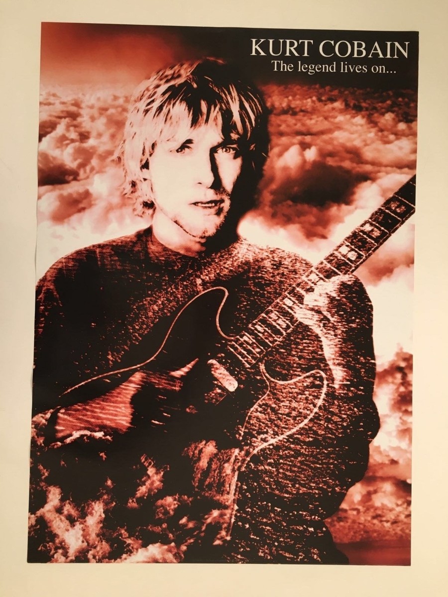KURT COBAIN,NIRVANA, THE LEGEND LIVES ON,AUTHENTIC 1990's