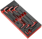 Facom MODM.84TZSA 7 Piece T-Handle Allen Hex Keys Set In Foam Tray 3mm To 10mm