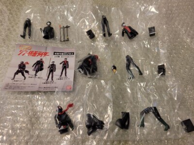 ガンプラセット HG三体、仮面ライダープラモデル4体セット HG Series Shin Kamen Rider All 4 Types Set Capsule Toy