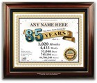 PERSONALIZED HAPPY 85th BIRTHDAY CERTIFICATE / CARD - 85 Year Old - PRESENT GIFT