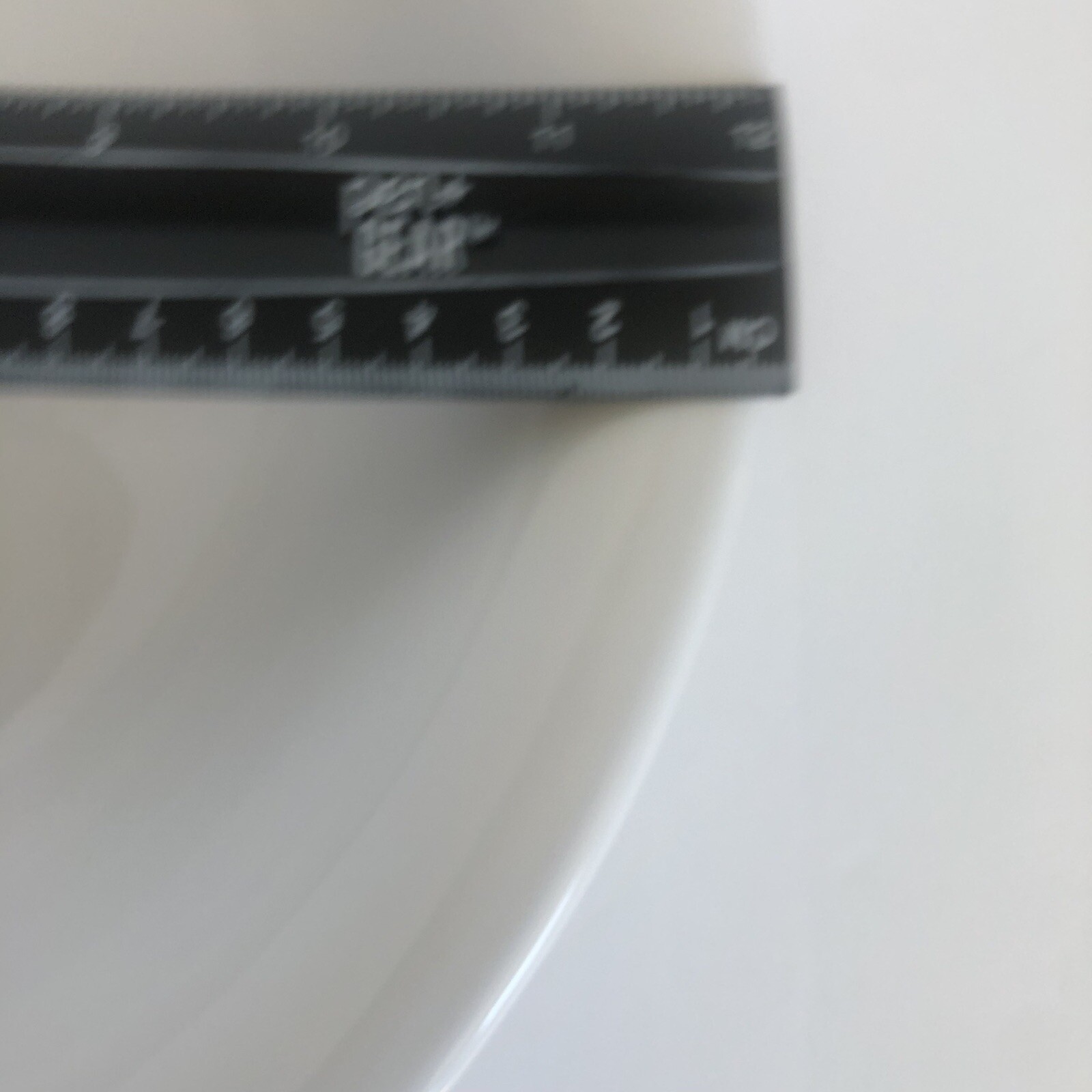 over and back Large White Farmhouse Bowl 12” Round Earthenware Heavy