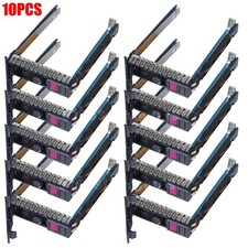 10PCS 2.5" SFF SAS NVMe SSD HDD Tray Caddy for HP DL360 DL380 G10 727695-001