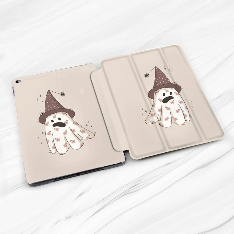 Lovely Cute Ghost Halloween Case For iPad 10.2 Air 3 4 5 Pro 9.7 11 12.9 Mini - Image 2 of 4