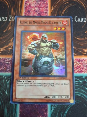 Yu-Gi-Oh! TCG Kayenn, the Master Magma Blacksmith HA05-EN012 Super Rare 1st NM