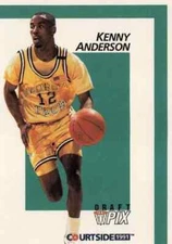 1991 Courtside Draft Pix #3 Kenny Anderson Rookie Georgia Tech Yellow Jackets RC