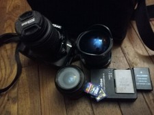 Nikon D5300 24.2 MP Digital SLR Camera w/ 55mm lens & Rokinon Fish Eye lens