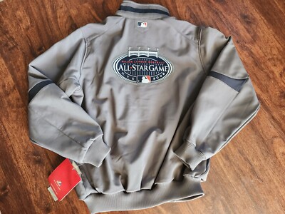 MEN'S MLB ALL+STAR GAME 2008 YANKEE STADIUM GRAY JACKET SIZE LARGE