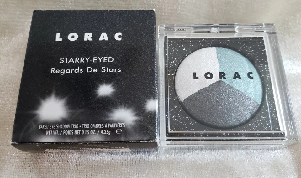 LORAC Starry-Eyed Baked Eye Shadow Trio ROCKSTAR 0.15 oz / 4.25 g NEW Rare NIB - Image 4 of 4