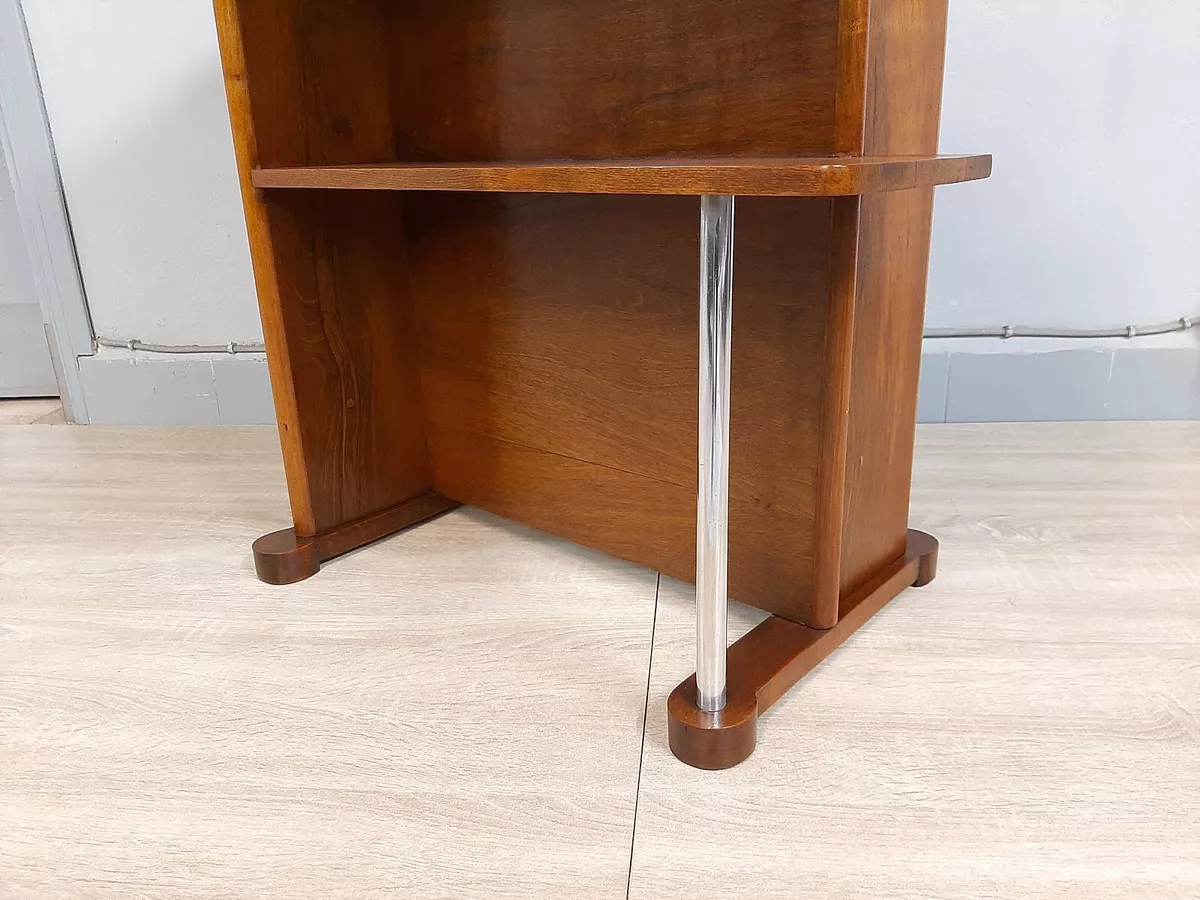 Italian art deco little table desk walnut veneered from 1930