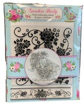 Garden Party Pretty Embossing Folder Stamp Floral Bird Cardmaking  Papercrafts