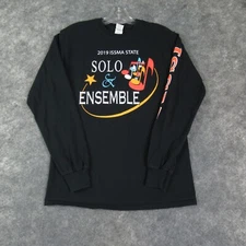 Issma State Shirt Mens Small Long Sleeve Gildan Ultra Cotton Crew Neck T Shirt