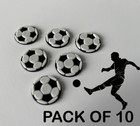 Cake decorations Football  10 in a Pack