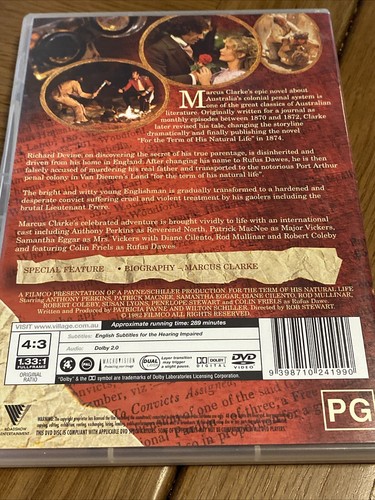 For The Term Of His Natural Life (DVD, 1983) Region 4 Colin Friels Oz Miniseries - Picture 2 of 5