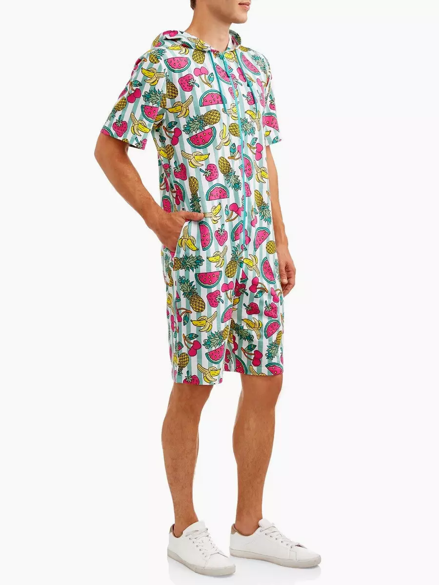 Top Drawer Men s Tropical Fruit Lounge Party Romper Large NWT eBay