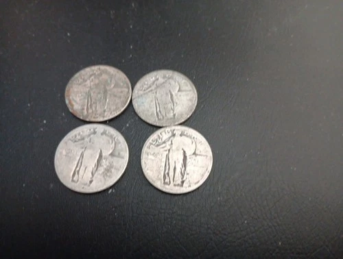 Standing Liberty Quarter No-Date Lots Of 4