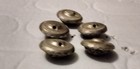 Vintage Ornate Silver Tone Metal Shank Buttons Set of 5 Victorian Revival — photo 2