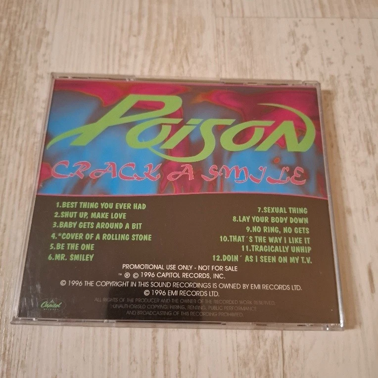 Poison - Crack A Smile And More CD USA Promo mega rar - Bild 3 von 3