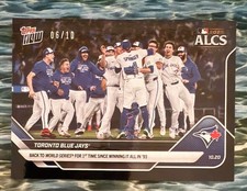 💥2025 Topps Now 890 BLACK FOIL 06/10💥BLUE JAYS 1st World Series Since '93