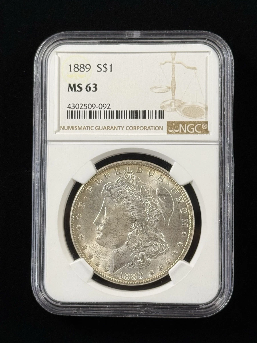 MS 63 Graded 1889 Year Morgan US Dollars (1878-1921) for sale | eBay