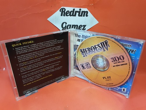 Heroes Of Might And Magic IV COMPLETE Windows PC CD-Rom Video Games Fantasy - Picture 2 of 3