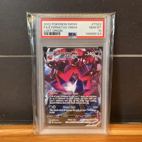 PSA 10 Eternatus VMAX 2022 SWSH Lost Origin FA Trainer Gallery TG22/TG30 Pokemon