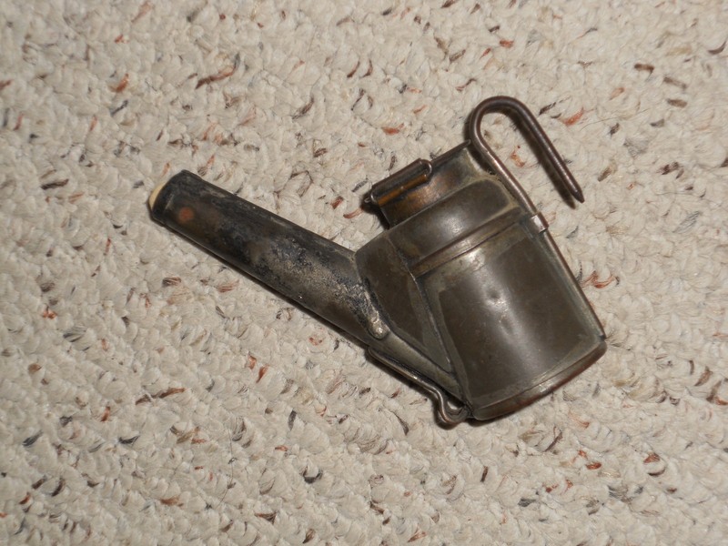 Crown Teapot Coal Miner's Lamp, oil wick lamp-nice piece!